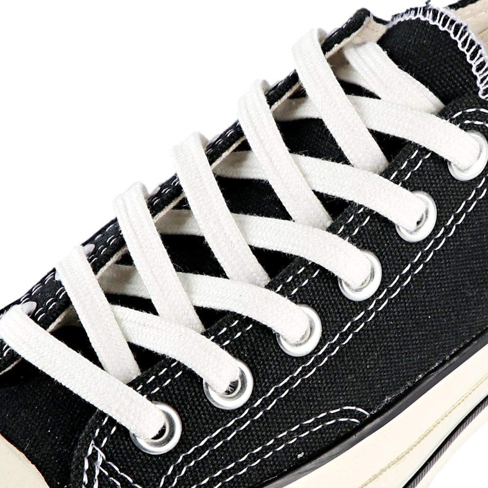 Picture of Polyester Thick Flat white Shoelaces Shoe Lace- sneakers lace-   (White Set of 1) 120cm+ White Running Shoe lace