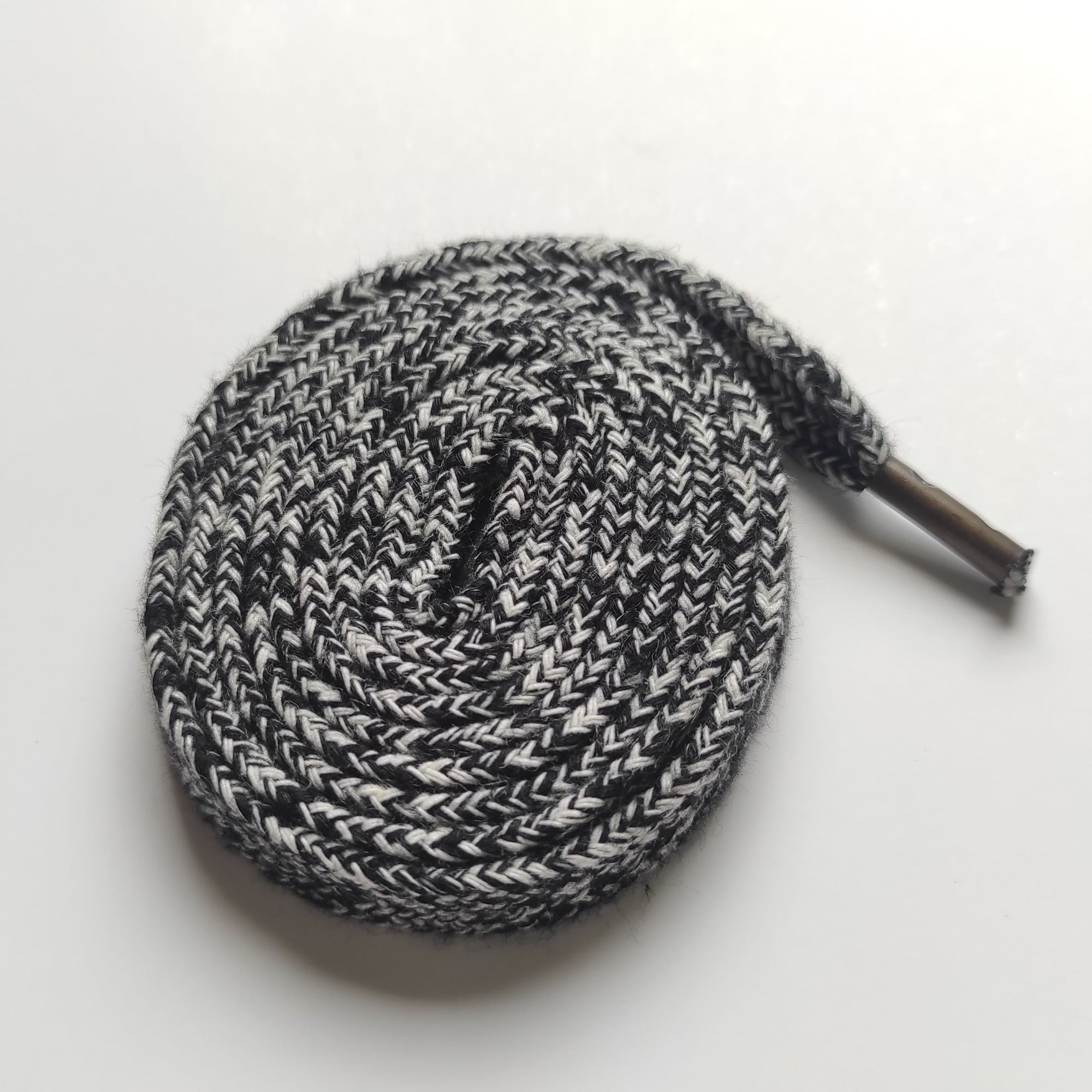 Picture of Black And White large replacement sneaker Lace - Boot Lace 50inch+