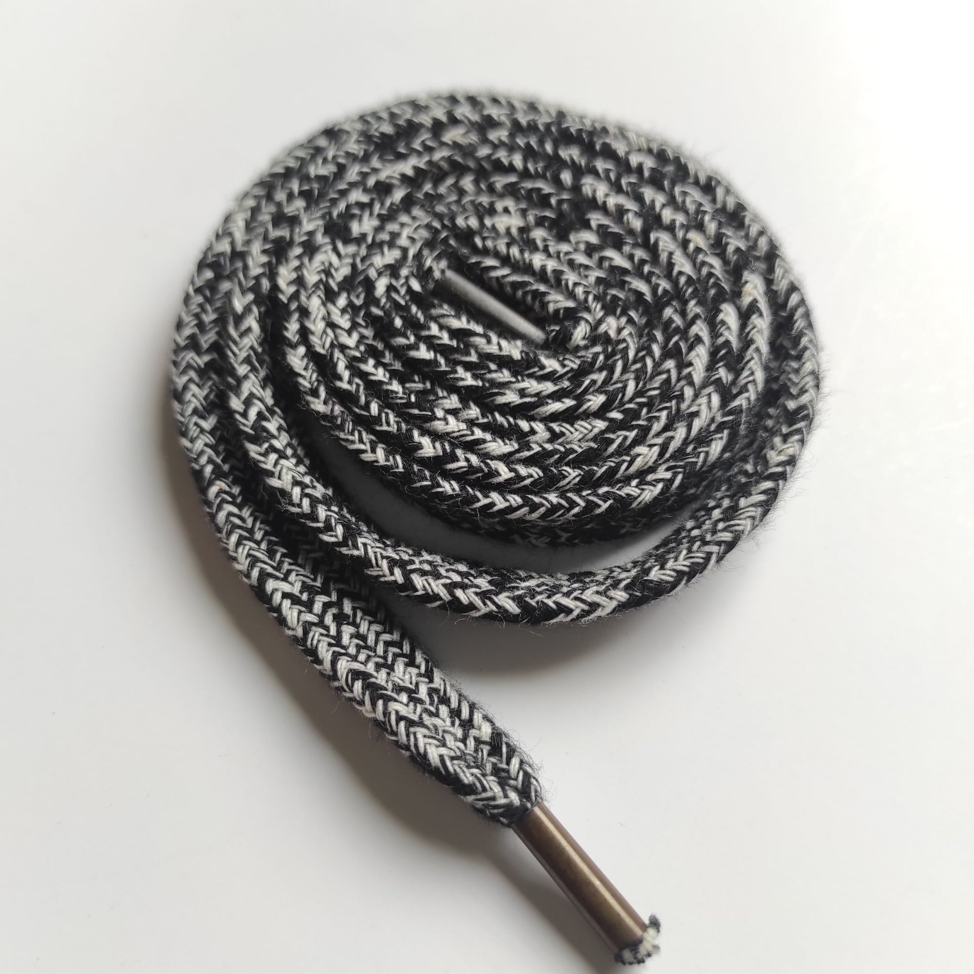 Picture of Black And White large replacement sneaker Lace - Boot Lace 50inch+