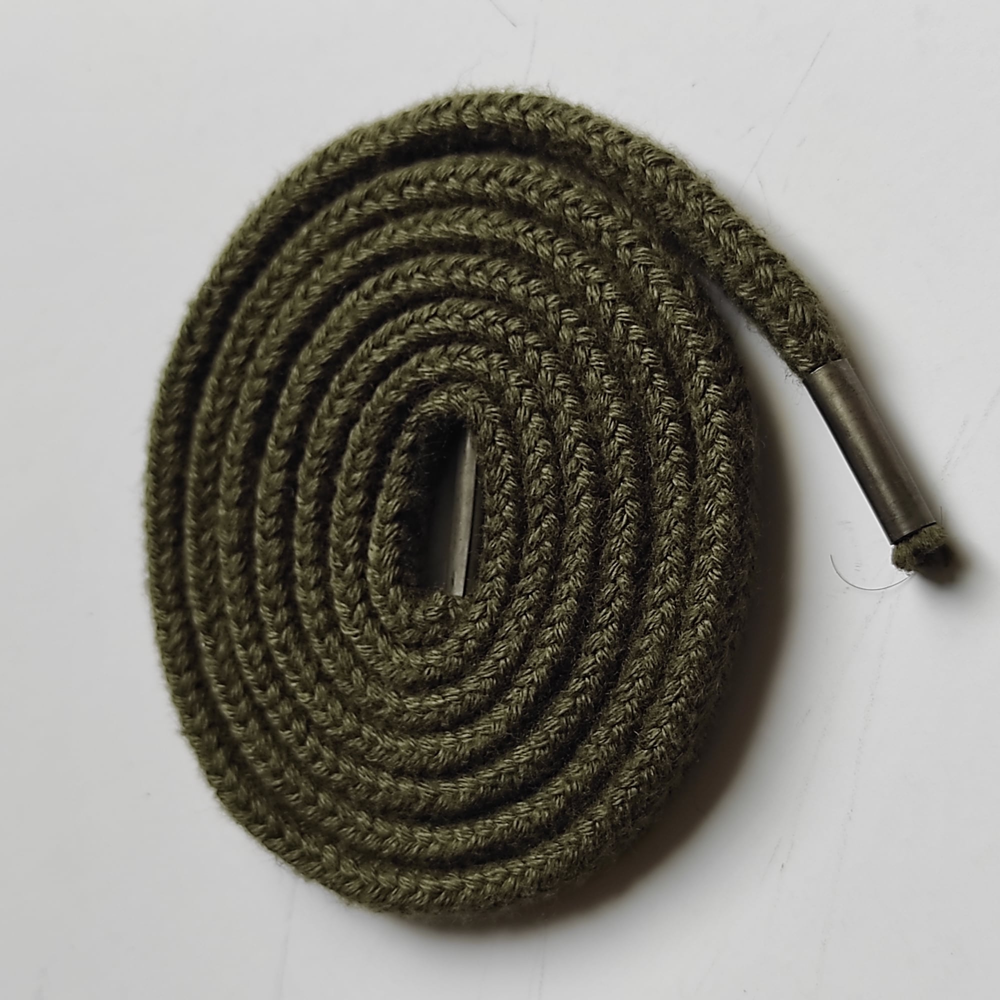 Picture of Olive Sneakers Lace- Running shoes lace-  Boot Lace olive 45 inch+/- replacement lace