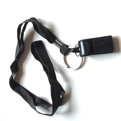 Picture of Whistle and lanyard - plastic whistle for guard , refry, on emergency -2024