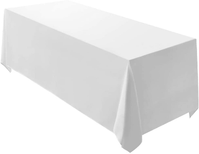 Picture of Tablecloth 90 x 132-Inch Rectangular Polyester Table Cloth for Weddings, exhibition, party