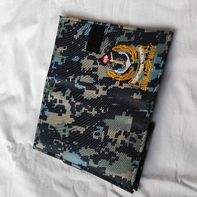 Picture of Bangladesh Navy Digital Camouflage Wallet for Men with Multiple Card Slots and Zipper – Tactical Military Style Wallet for Everyday Use – Navy Embroidered Logo – Premium Quality