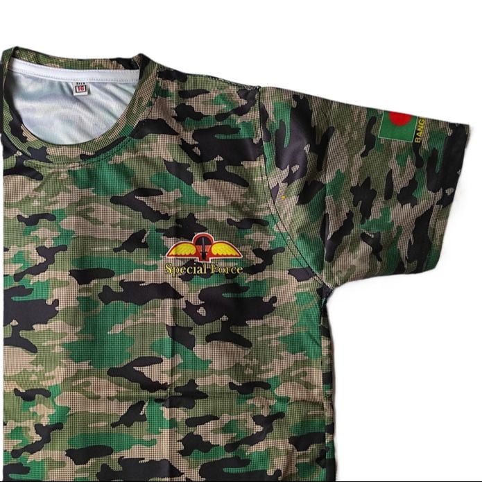 Picture of Bangladesh Army Special Force Camouflage T-Shirt – Military Jersey for Men | Stylish & Comfortable