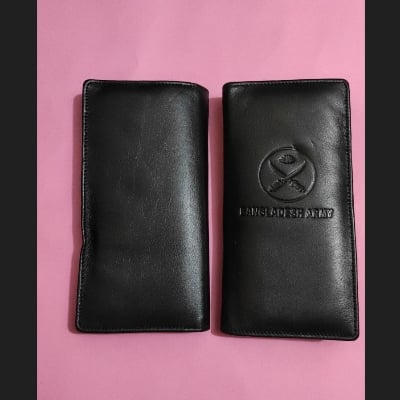 Picture of Bangladesh Army Leather Wallet for Men – Premium ID & Card Holder | Long Bifold Design