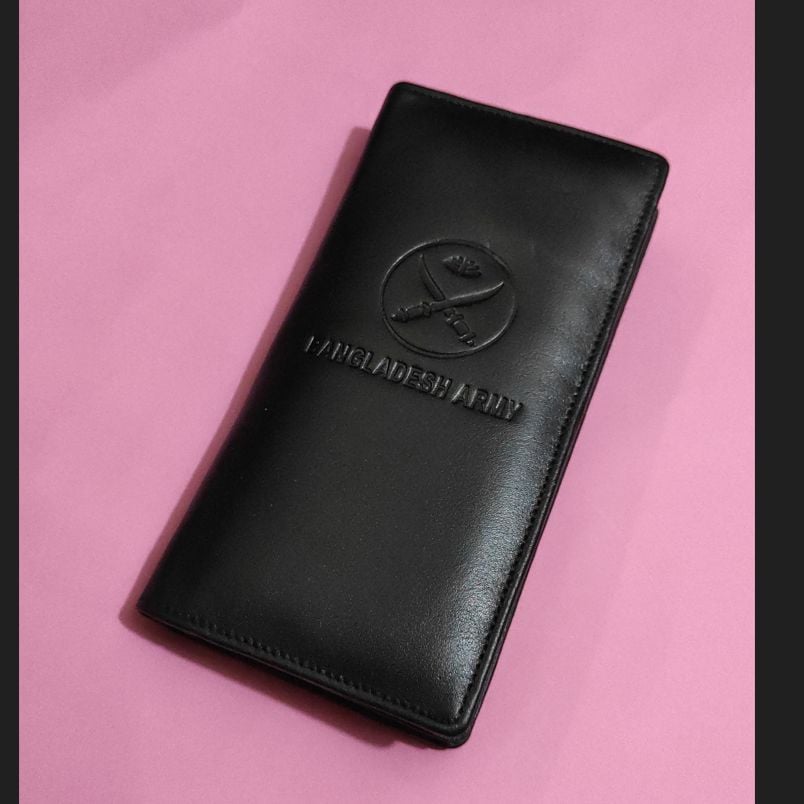 Picture of Bangladesh Army Leather Wallet for Men – Premium ID & Card Holder | Long Bifold Design