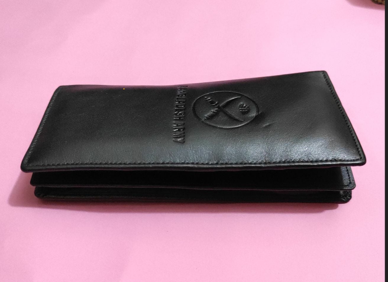 Picture of Bangladesh Army Leather Wallet for Men – Premium ID & Card Holder | Long Bifold Design