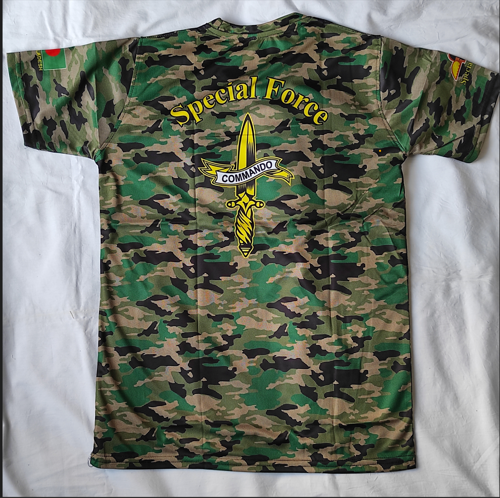 Picture of Camouflage Half-Sleeve Jersey T-Shirt – Breathable Comfort (Men & Kids)