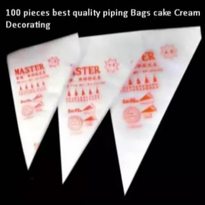 Picture of 100pcs Plastic Piping Bags Cake Cream Decorating