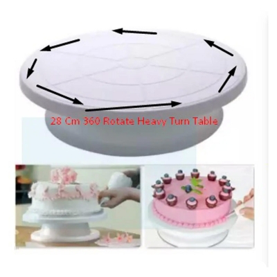 Picture of Turn Table - White 360 Rotate 28 Cm Size Heavy non Slip -White