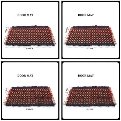 Picture of Door Mat Cotton 4 pcs -Multicolor