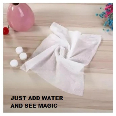Picture of 5 Pieces Wet Facial Tissues Compressed Face Towels Tissues