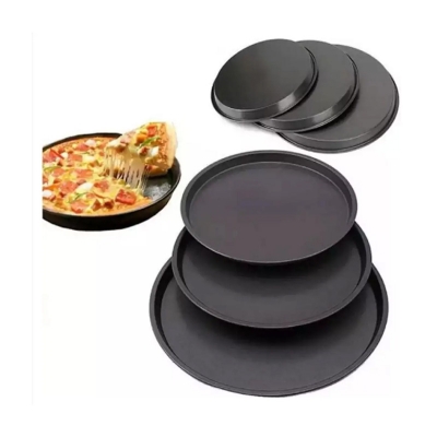 Picture of 3 Piece Pizza Pan Set - Black -Black