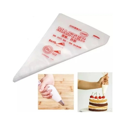Picture of 10pcs Plastic Disposable Piping Bags Cake Cream Decorating -Transparent