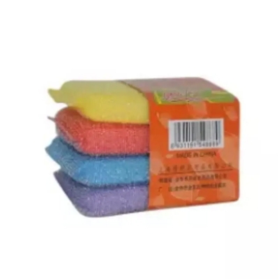 Picture of 4 Pices Dish Wash Scrubber - Multicolor -Multicolor