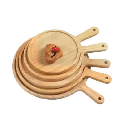 Picture of 10 Inch Wooden Pizza Platter -wood