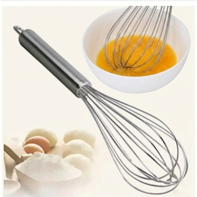 Picture of Stainless Steel Hand Egg Mixer Beater Kitchen Cooking Tool,Stainless Steel Whisk,Food Mixer 7 Inch -Silver