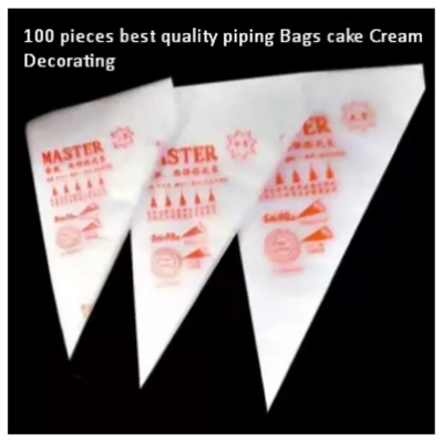 Picture of 100pcs Plastic Piping Bags Cake Cream Decorating