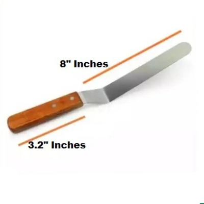 Picture of Stainless Steel Cake Planer-8" inchi Cake Knife & Wooden Handle -Silver