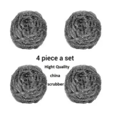 Picture of Dish Wash Metal Scrubber (4 Pcs) -Silver
