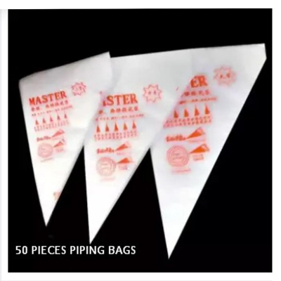 Picture of 50 pcs Plastic  Piping Bags Cake Cream Decorating