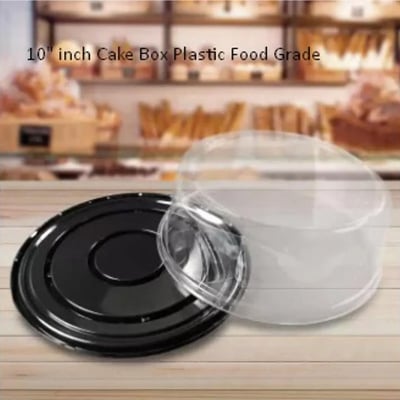 Picture of 10" inch Round Shape Food Grade Plastic Cake Box