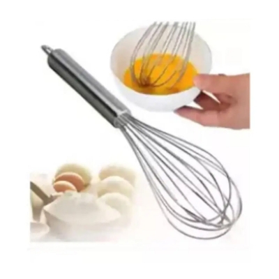 Picture of Stainless Steel Hand Egg Mixer Beater Kitchen Cooking Tool,Stainless Steel Whisk,Food Mixer 7 Inch -Silver