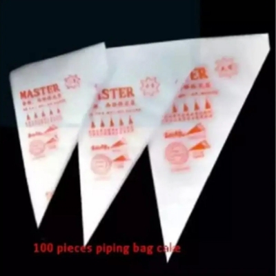 Picture of 100pcs Plastic Disposable Piping Bags Cake Cream Decorating -White