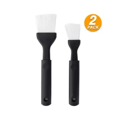 Picture of Oil Brush Durable Cake Bread Butter Baking Brush Oil Barbecue Sauce Brush Grill Cooking Tool 2-pc set -Black