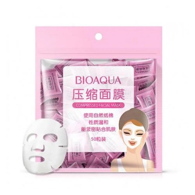 Picture of Bioaqua Compressed Dry Sheet Mask (50Pcs)-White