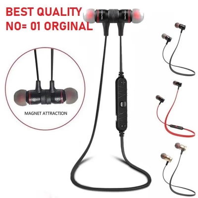 Picture of Metal Magnetic Sports Bluetooth Headset-Sweat Proof -Stereo Headset- Black -Black