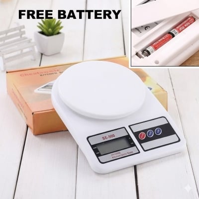 Picture of Digital Kitchen Scale - White -White