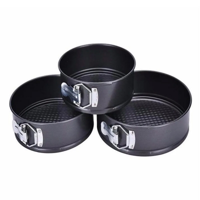 Picture of Nonstick Baking Cup Set 3 Pieces - Black -Black