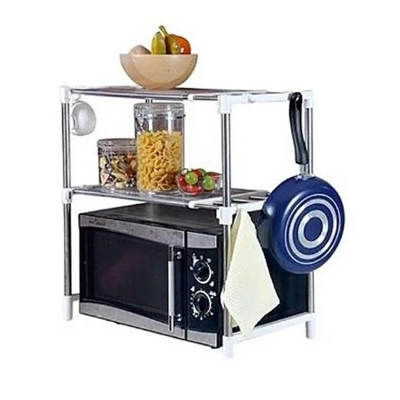 Picture of Microwave Oven Storage Racks - Silver -Silver