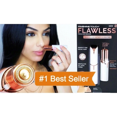 Picture of Finishing Touch Flawless Facial Hair Remover for Women - Hair Band - Hair Clip - Hair Clip