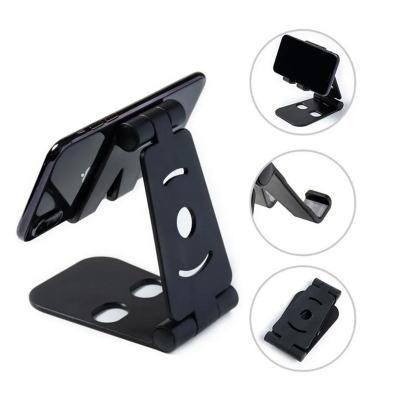 Picture of Universal Mobile Phone Holder Folding Portable BracKet For Office or Home use -Black