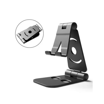 Picture of Universal Mobile Phone Holder Folding Portable Bracket For Office Or Home Use - Phone Back Cover -Black