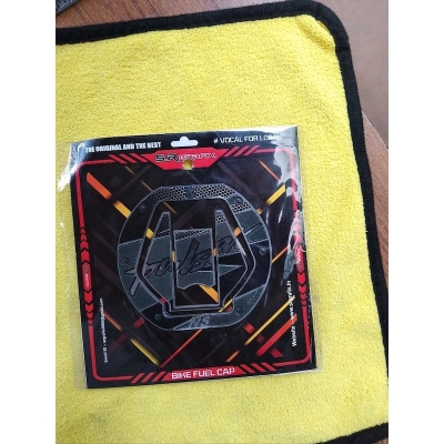 Picture of Pulser Ns Tank Caps Sticker Full Metal - Blue