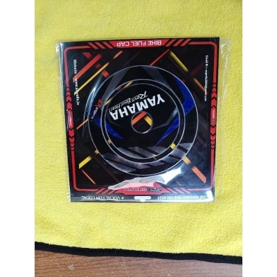 Picture of Yamaha Fz V2 -V3 V1 Tank Caps Sticker Full Metal - Red