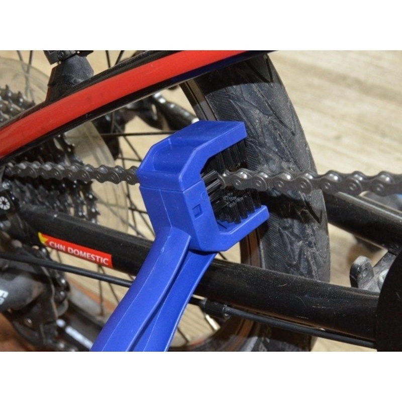 Picture of Motorcycle / Bicycle Bike Chain Cleaner Dirt Remover Cleaning Brush Tool