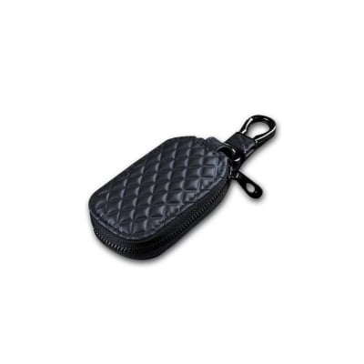 Picture of Unique Design Leather Box Key Ring And Remote For Motorcycle Or Car Or Bicycle -  Black