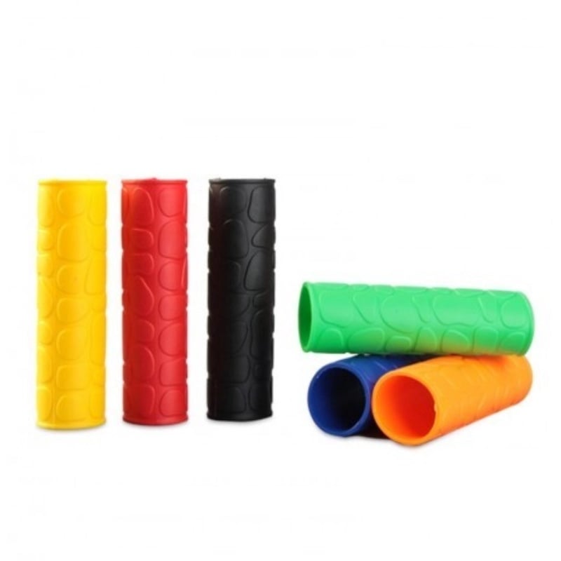 Picture of Universal Motorcycle Handlebar Grip Brake Clutch Lever Cover Protector Soft Rubber Bar Brake Handle Silicone Sleeve
