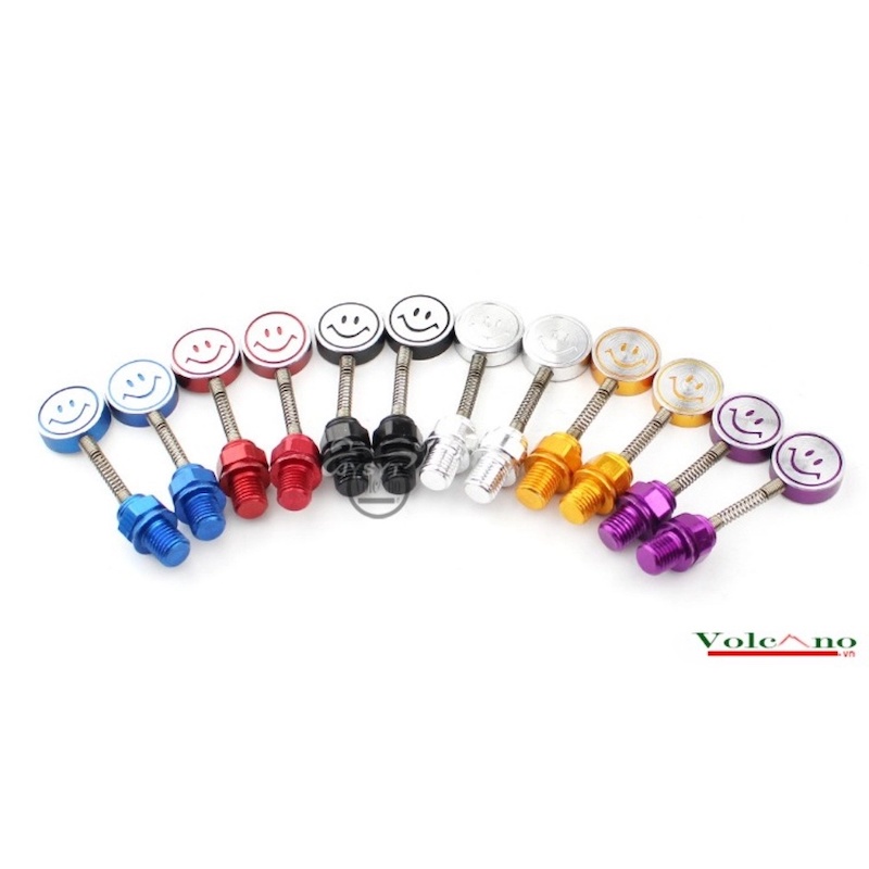 Picture of 2X M8 M10 Spring Smiley Screw Universal Motorcycle Rearview Mirror Screw Bolts For Motorbike Scooter Electric Bike
