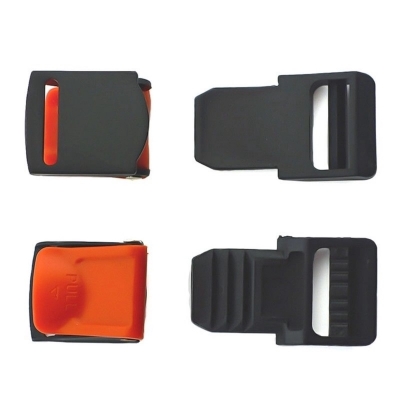 Picture of Helmet Lock Speed ​​Clip Buckle Chin Strap 2 Set Quick Release Buckle -  Black