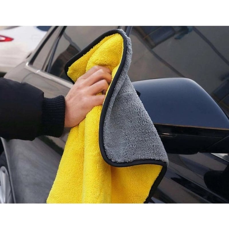 Picture of Micro Fiber Car Bike Towel Double Layer (14''X11''Inc) - Multicolor