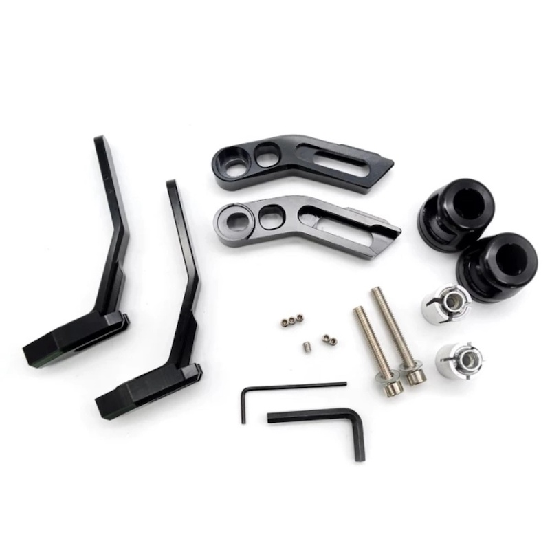Picture of Motorcycle Brake Clutch Lever Protector Protection Hand Guard White