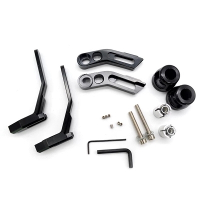 Picture of Motorcycle Brake Clutch Lever Protector Protection Hand Guard White