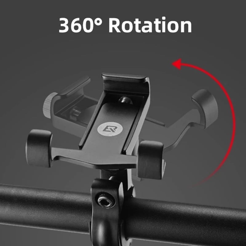 Picture of Aluminum Alloy Motorcycle And Bicycle Phone Holder Handlebar Black - Black
