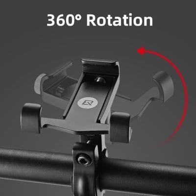 Picture of Aluminum Alloy Motorcycle And Bicycle Phone Holder Handlebar Black - Black