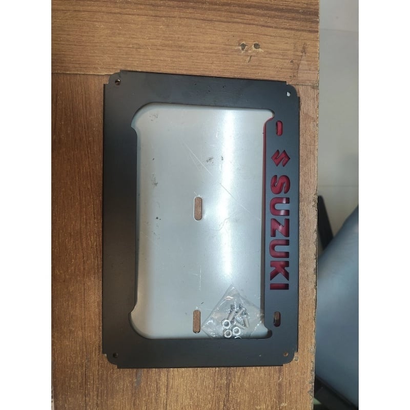 Picture of Suzuki Digital Number Plate Cover Metal - Black